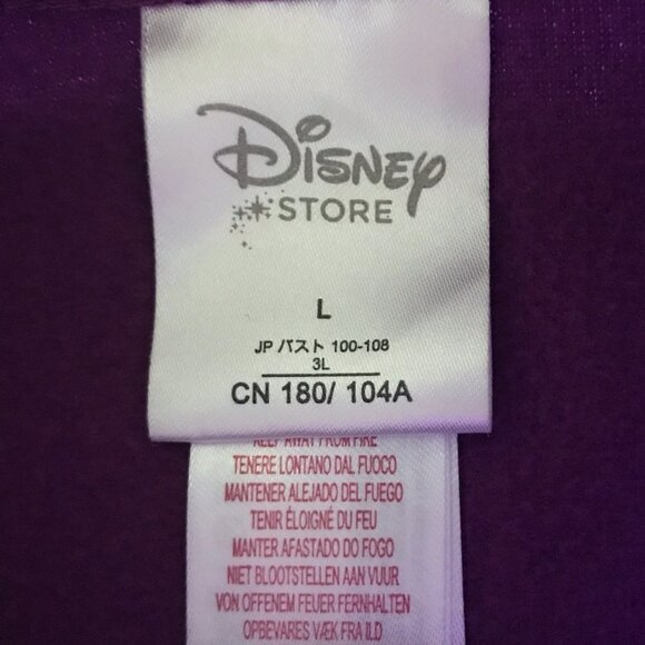 DISNEY STORE VINTAGE Purple WINNIE THE POOH FLEECE SWEATER SIZE LARGE - Picture 4 of 6